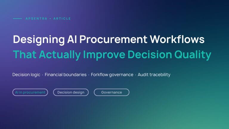 AI Procurement Workflows That Improve Decision Quality