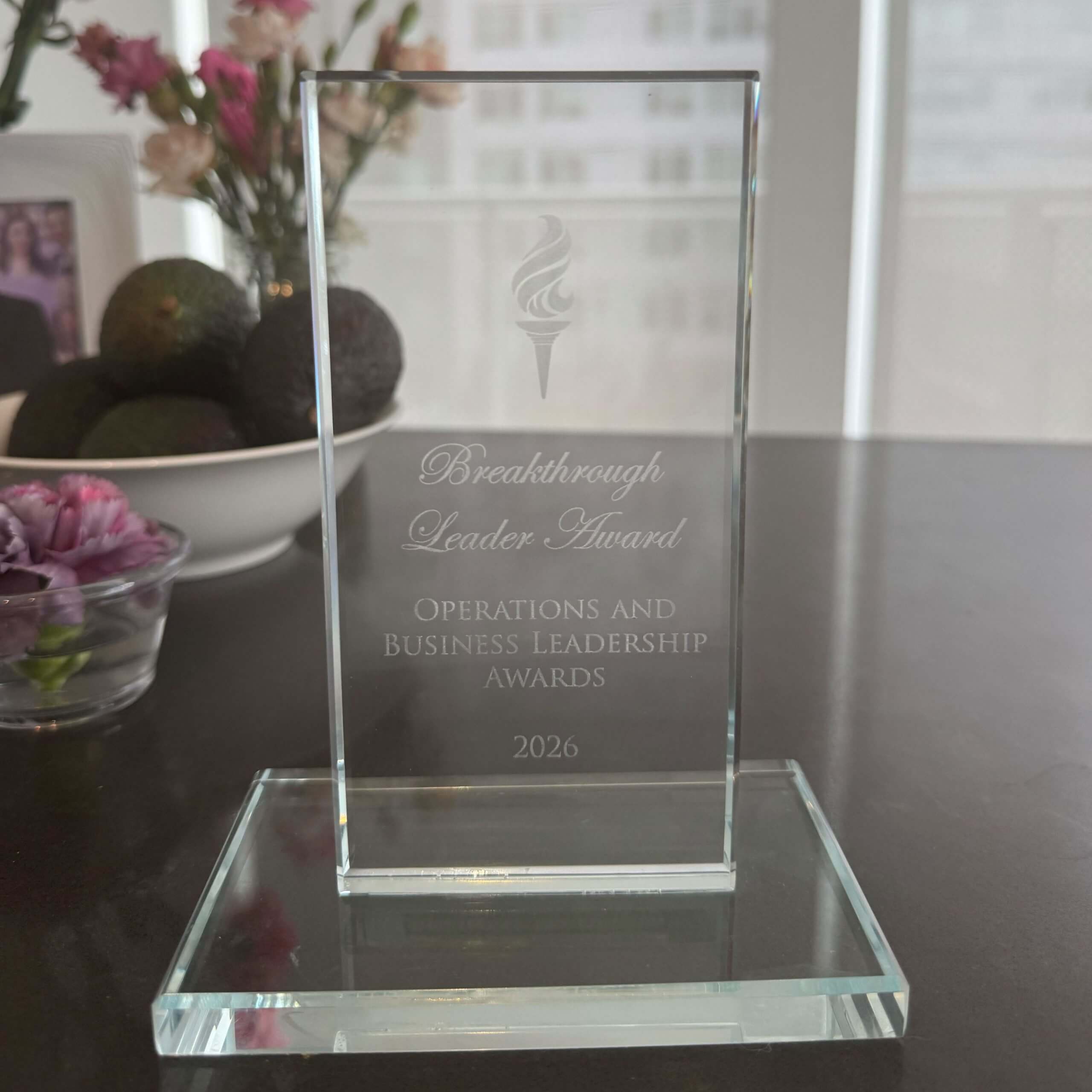 Natalie Eksi receiving the Breakthrough Leader award at the National Supply Chain Day Gala 2026 in Atlanta