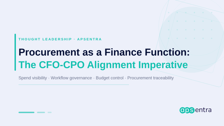 Procurement as a Finance Function: The CFO-CPO Alignment Imperative