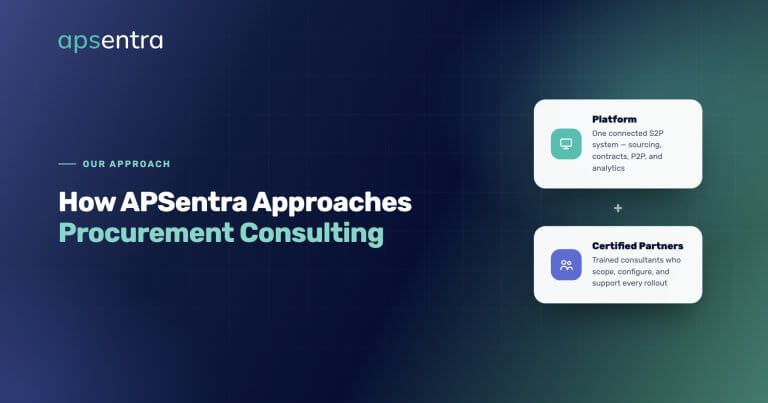 How APSentra Approaches Procurement Consulting: Platform + Certified Partners