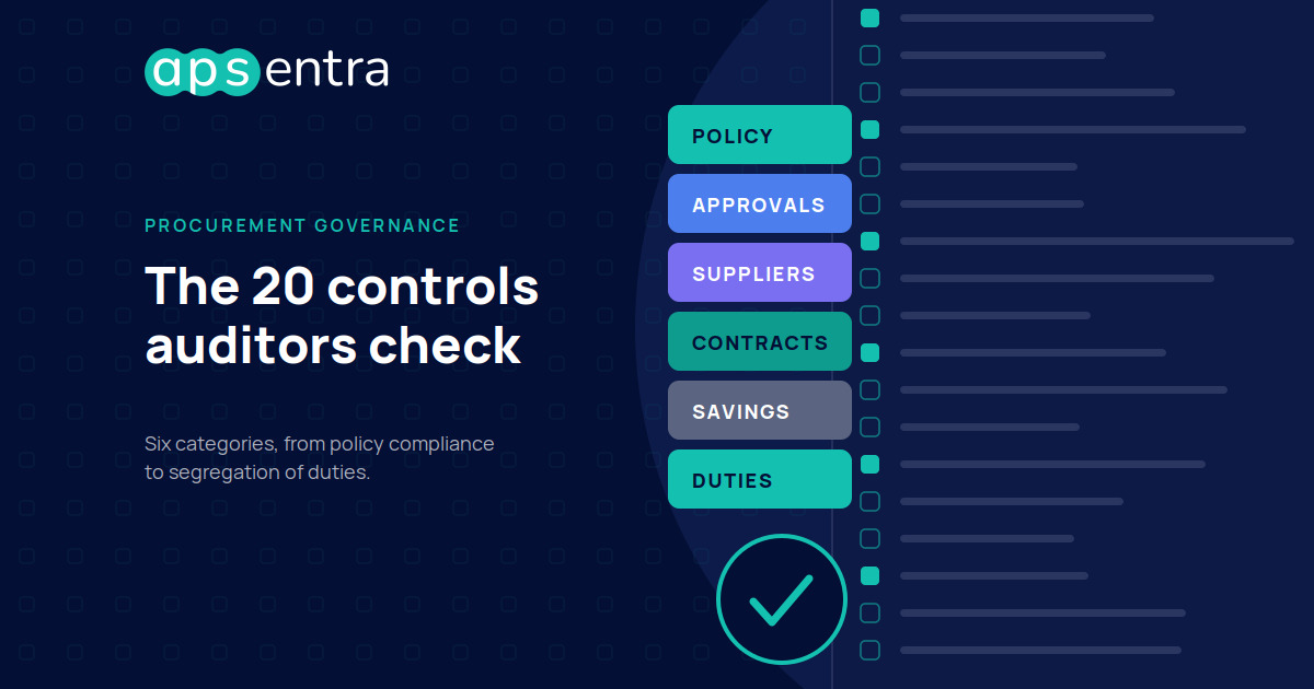 Procurement Audit Checklist: 20 Controls CFOs and Auditors Look For