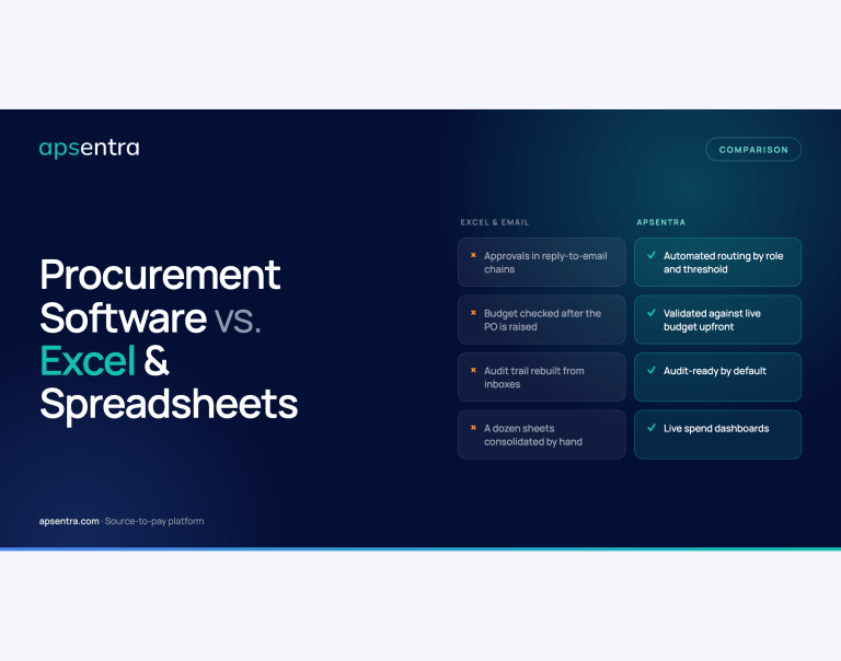 Procurement Software vs. Excel/Spreadsheets