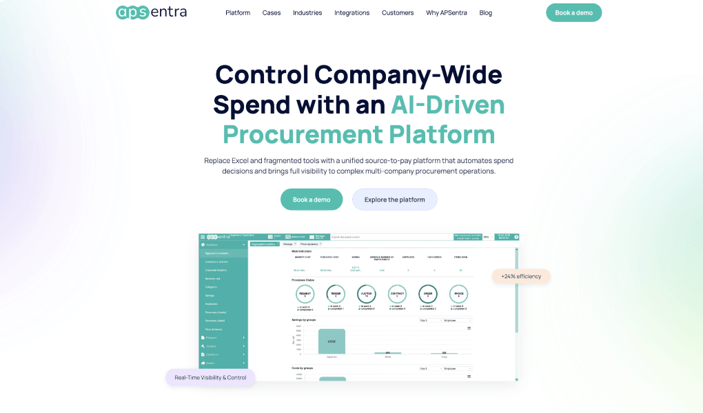 APSentra — best overall for multi-entity sourcing connected to execution